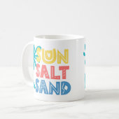 Zonnezout Zand Zomer Vibes Koffiemok (Voorkant links)