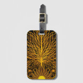 Zonnig BOHO minimalistisch design Bagagelabel (Voorkant (verticaal))