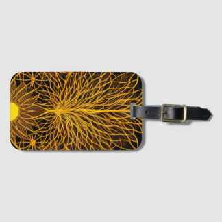 Zonnig BOHO minimalistisch design Bagagelabel