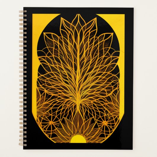 Zonnig BOHO minimalistisch design Planner (Voorkant)