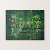 Zonnig bospad legpuzzel (Horizontaal)