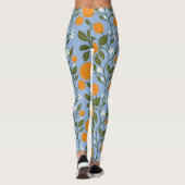 Zonnig Citrus Sinaasappels Grove Pattern Leggings (Achterkant)