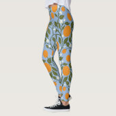 Zonnig Citrus Sinaasappels Grove Pattern Leggings (Links)