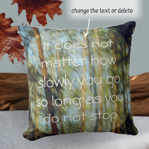 Zonnig dennenbos kussen