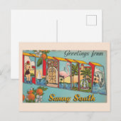 Zonnig Florida uit vroeger tijden Briefkaart (Voorkant / Achterkant)