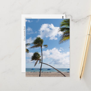 Zonnig Fort Lauderdale Beach Briefkaart