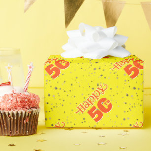 ZONNIG GEEL 50E CADEAUPAPIER