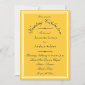 Zonnig Geel Alles In Een RSVP E-mail Website Bruil Kaart (Voorkant)