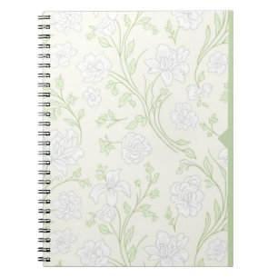 Zonnig Geel Bloemenjournaal Opgewekte Witte Bloeme Notitieboek