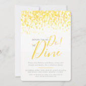 Zonnig geel dab art repetitie diner voordat we doe kaart (Voorkant)