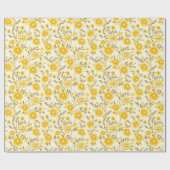 Zonnig geel genot: een minimalistische bruiloft cadeaupapier (Vlak)