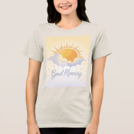 Zonnig Geel Goedemorgen Havermout Tri-Blend Shirt