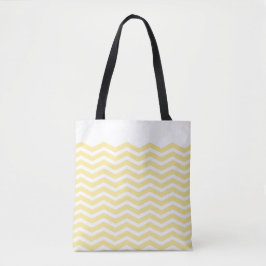 Zonnig geel Zigzag Patroon Crossbody Bag Tote Bag