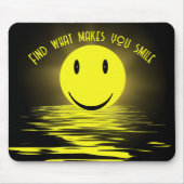 Zonnig gezicht in rimpels muismat (Voorkant)