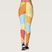 Zonnig glanzend zonnestralen ontwerp leggings (Achterkant)