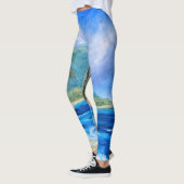 Zonnig Hawaii Beach Schilderij Tropisch Paradijs P Leggings (Links)
