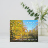 Zonnig herfstbos - Gepersonaliseerd Briefkaart (Staand voorkant)