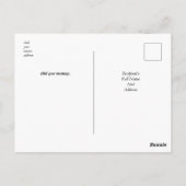 Zonnig herfstbos - Gepersonaliseerd Briefkaart (Achterkant)