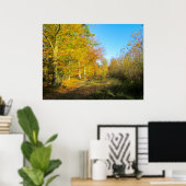 Zonnig herfstbos - Gepersonaliseerd Poster (Thuiskantoor)