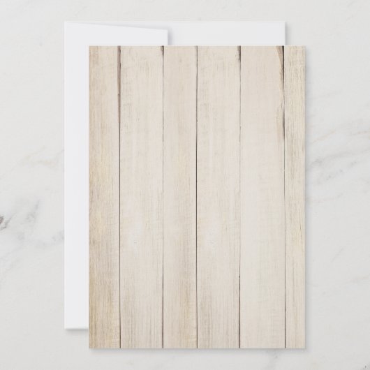 Zonnig Herfstbos, Houtnerf Bruidsdouche Kaart (Achterkant)