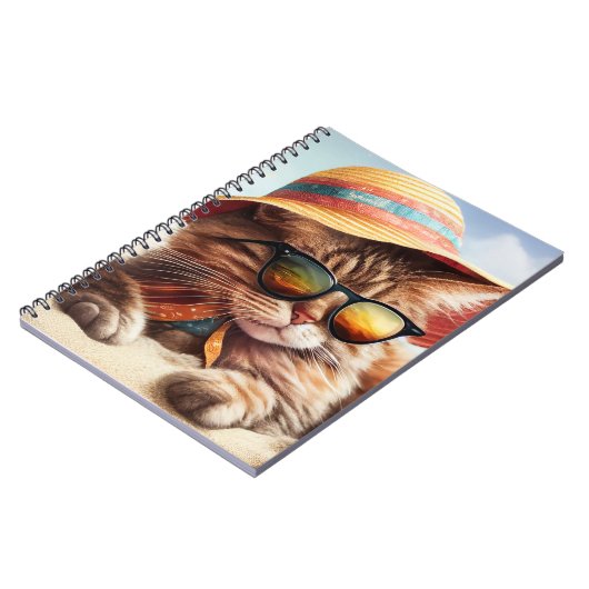 Zonnig Kat Notitieboek (Linkerzijde)