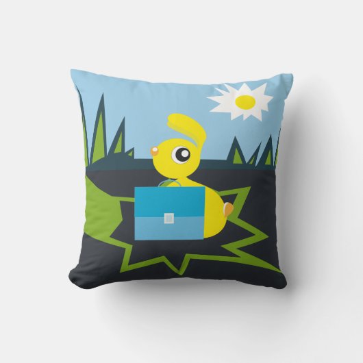 Zonnig Konijn Kussen (Voorkant)