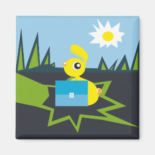 Zonnig Konijn Magneet