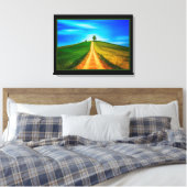 Zonnig Landschap Canvasprint Canvas Afdruk (Insitu (Slaapkamer))