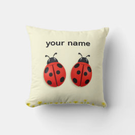 🐞 Zonnig Lieveheersbeestje Duo Voor Gelukkig Huis Kussen