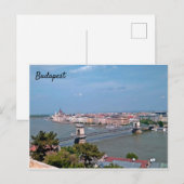 Zonnig, mooi panorama-briefkaart uit Boedapest Briefkaart (Voorkant / Achterkant)