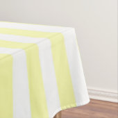 Zonnig nautisch pastelgeel strepenpatroon tafelkleed (Voorbeeld)