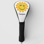 Zonnig ontwerp golfheadcover (Voorkant)