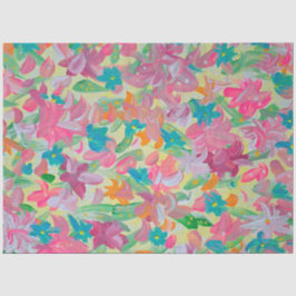 Zonnig Pastel Bloemen Vloeipapier Tissuepapier