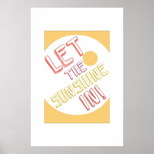 zonnig, retro poster (Voorkant)