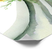 Zonnig Sinaasappel, Bruids Cascading Bouquet 1, Poster (Hoek)