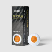 Zonnig Sinaasappel Wilson Ultra 500 Afstand Golf B Golfballen (Verpakking)