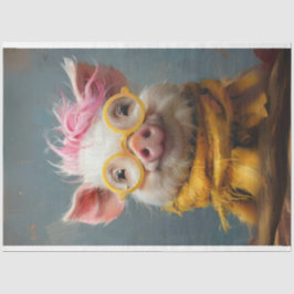  zonnig snuitvarken decoupage tissuepapier