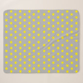 Zonnig Spatten Stippenpatroon Sherpa Deken (Voorkant (horizontaal))