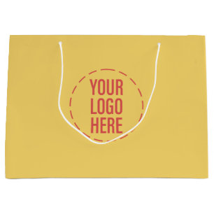 Zonnig Strand Geel Thema Merk Logo Groot Cadeauzakje