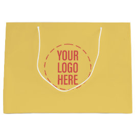 Zonnig Strand Geel Thema Merklogo Groot Cadeauzakje