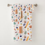 Zonnig strand leuk patroon bad handdoek (Insitu)