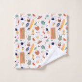 Zonnig strand leuk patroon bad handdoek (Wasdoekje)