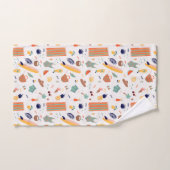 Zonnig strand leuk patroon bad handdoek (Handdoek)