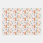 Zonnig strand leuk patroon inpakpapier vel (Voorkant 2)