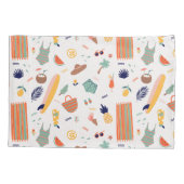 Zonnig strand leuk patroon kussensloop (Achterkant-Links)