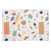 Zonnig strand leuk patroon kussensloop (Voorkant-Rechts)