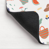 Zonnig strand leuk patroon muismat (Hoek)