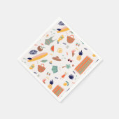 Zonnig strand leuk patroon servet (Hoek)