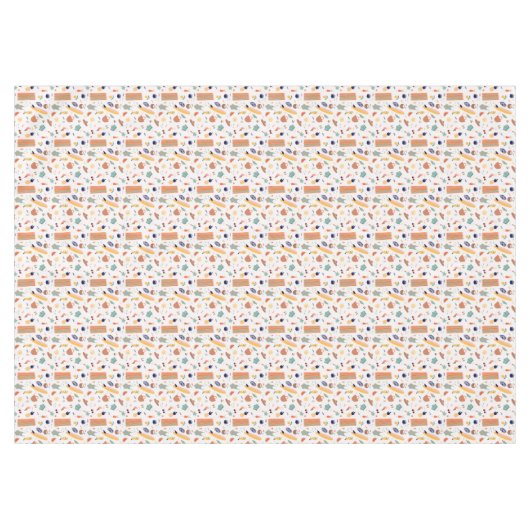 Zonnig strand leuk patroon tafelkleed (Voorkant (Horizontaal))