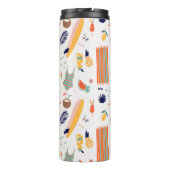 Zonnig strand leuk patroon thermosbeker (Achterkant)